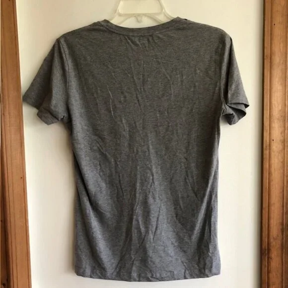 DOLCE & GABBANA V Neck Stud Polka Dot Pocket Gray Cotton Short Sleeve Te… - Picture 9 of 17